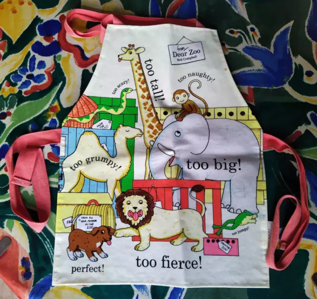 Dear Zoo apron tabard by Shreds wipe clean for children kids