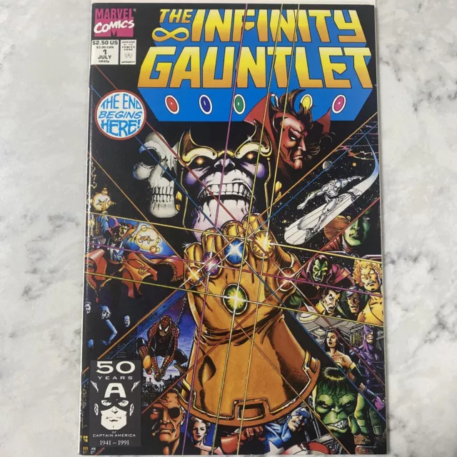 INFINITY GAUNTLET #1  Jim Starlin George Perez - NEW- JULY -1991 MARVEL COMICS