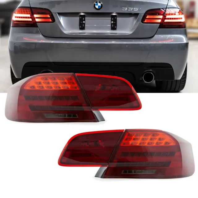 Lightbar LED Rückleuchten LCI Design Kirschrot passt für BMW 3er E92 Coupe 2006-