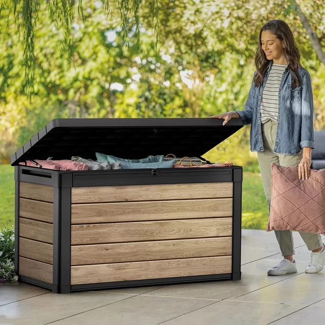 KETER ASHWOOD SIGNATURE 570 Litre Outdoor Storage Deck Box £189.00