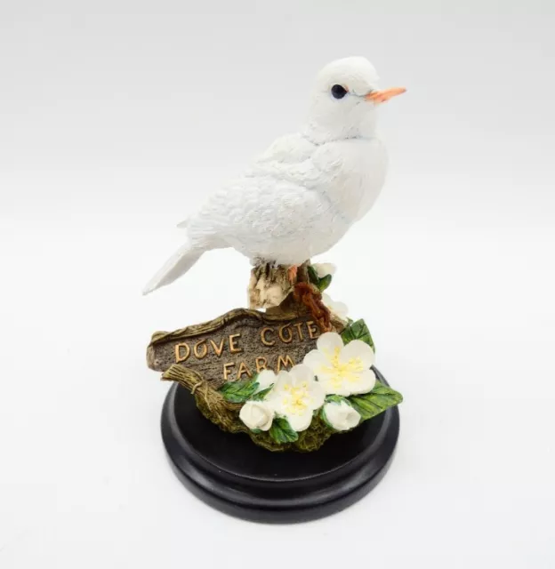 Country Artists Dove with Cherry Blossom Sculpture Figure Decorative Collectable