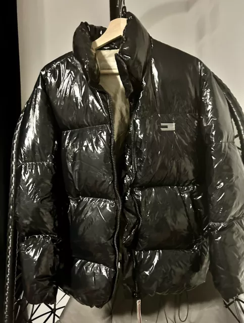 Tommy icons puffer jacket black sale