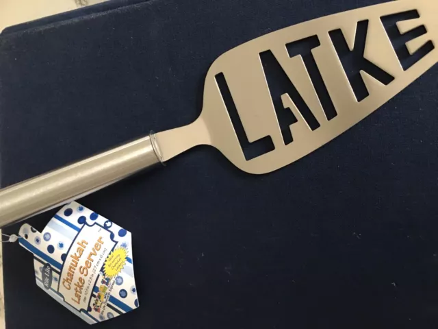 Latkes Server, Stainless Steel, For Hanukkah And Anytime You Serve Latkes