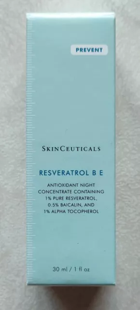 Sérum antioxydant visage et cou, Skin Ceuticals Reveratrol B E, Anti rides. Neuf
