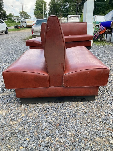 LOCAL PICK UP ONLY..USED Restaurant Booth Double Back Vinyl Seat