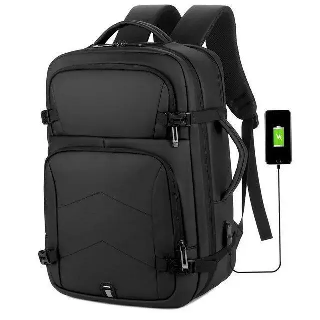 Men Laptop Backpack Waterproof Large Rucksack Travel School Bag with USB NEW