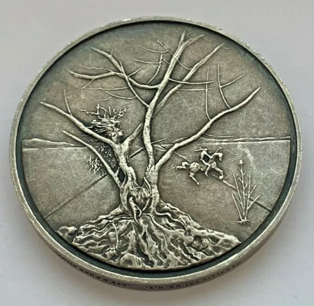 Salvador Dali 1973 Asher .999 Pure Silver 12 Tribes Of Israel Fine Art Medal