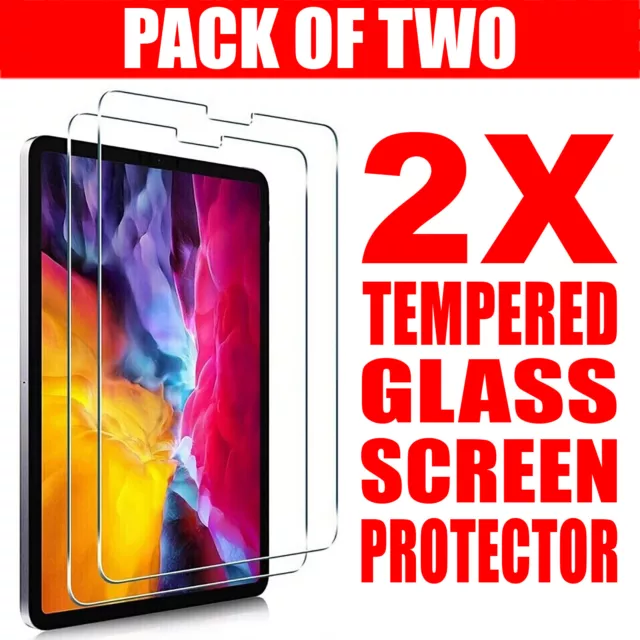 Tempered Glass Screen Protector For Apple iPad 10th 9th 8th 7th 6th Gen Air 5 4