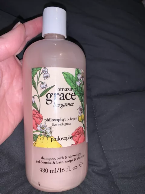 Philosophy Amazing Grace Bergamot Shampoo, Bath, And Shower Gel 16oz / 480ml New