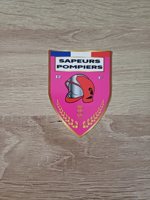 Lot De 10 Autocollants Sapeurs Pompiers Vitrophanie Pour Pare-brise Blason Stickers Repositionnable BSPP Drapeau France