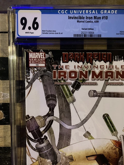 Invincible Iron Man #10 Cgc 9.6 Salvador Larroca Variant Edition 3
