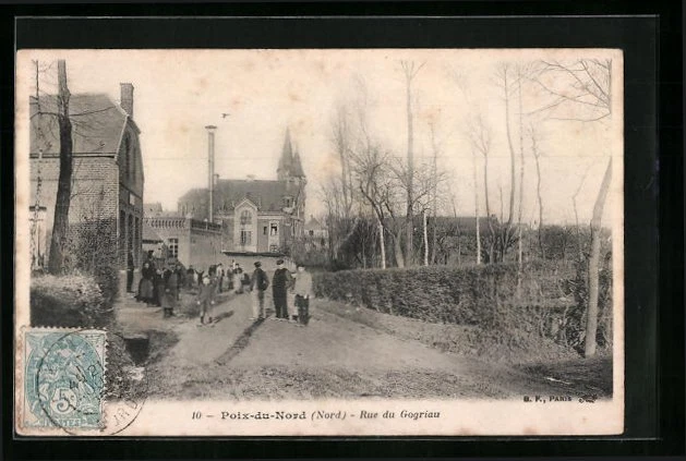 CPA Poix-du-Nord, Rue du Gogriau