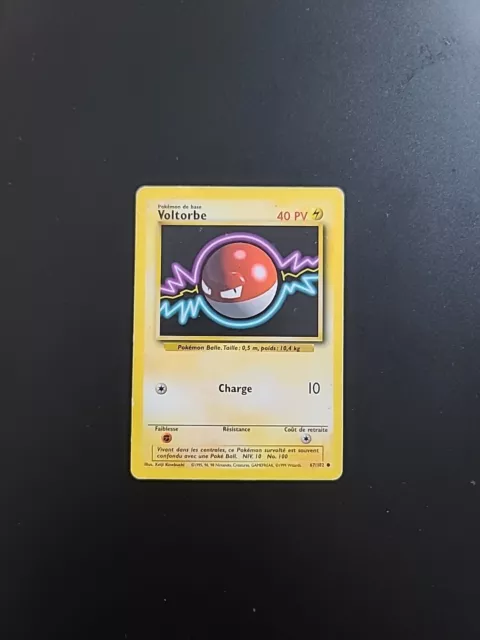 Carte Pokémon Voltorbe 67/102 Set de Base Wizards