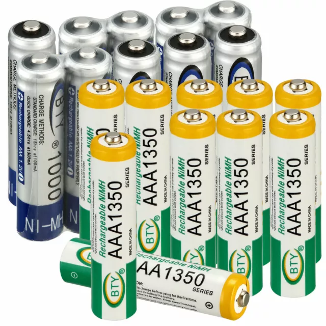 AAA 1000/1350mAh ,AA 2500/3000mAh Rechargeable Battery 2A/3A NiMH RC Batteries