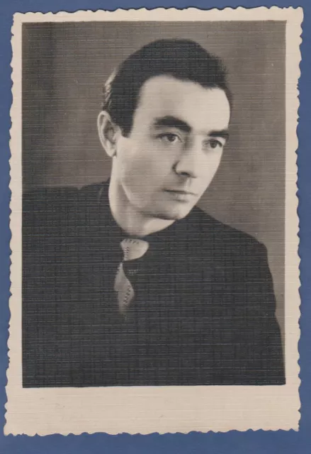 Portrait of a Young Handsome Guy, Cute Man Soviet Vintage Photo USSR