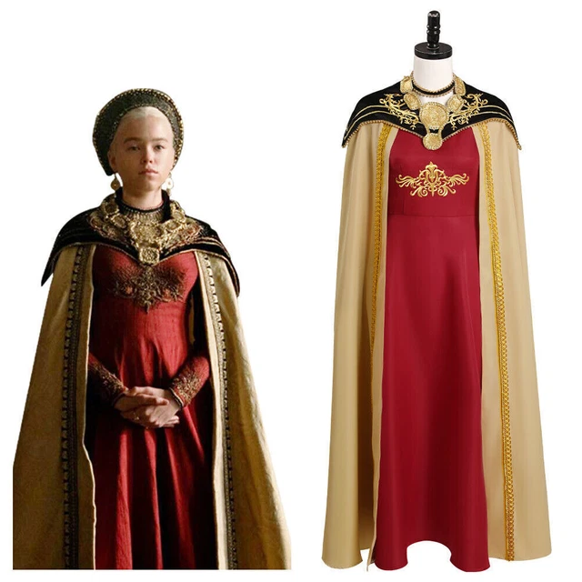 HOUSE OF THE Dragon Rhaenyra Targaryen Cosplay Costume Dress Halloween