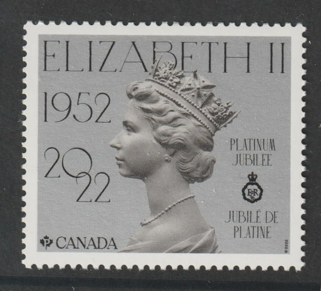CANADA 2022 3317 Platinum Jubilee of Queen Elizabeth II MNH £0.87