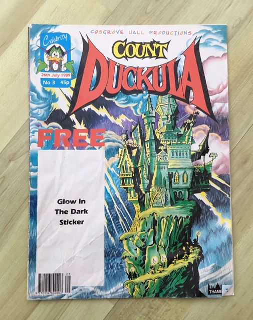 COUNT DUCKULA COMIC Magazine No 3. 26Th July 1989 Cosgrove Hall ...