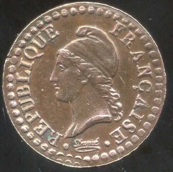 FRANCE    1 centimes Dupré  AN 6 A    ( SUP )