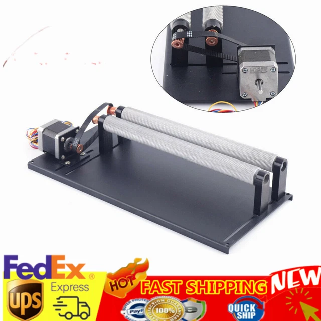 12V Rotary CNC Attachment Axis Rotary Accessory for CO2 Laser Engraver Machine