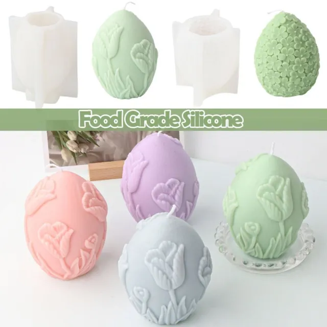 Regalo intaglio arte decorazione fai da te stampo per sapone candela-muffa uovo-fiore forma in gesso