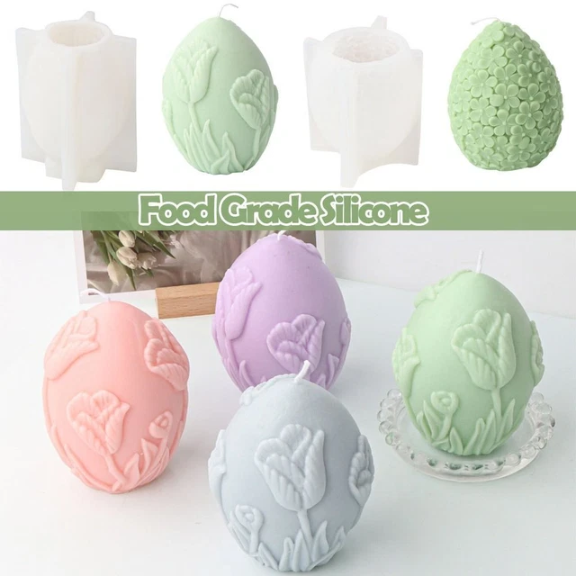 Regalo intaglio arte decorazione fai da te stampo per sapone candela-muffa uovo-fiore forma in gesso