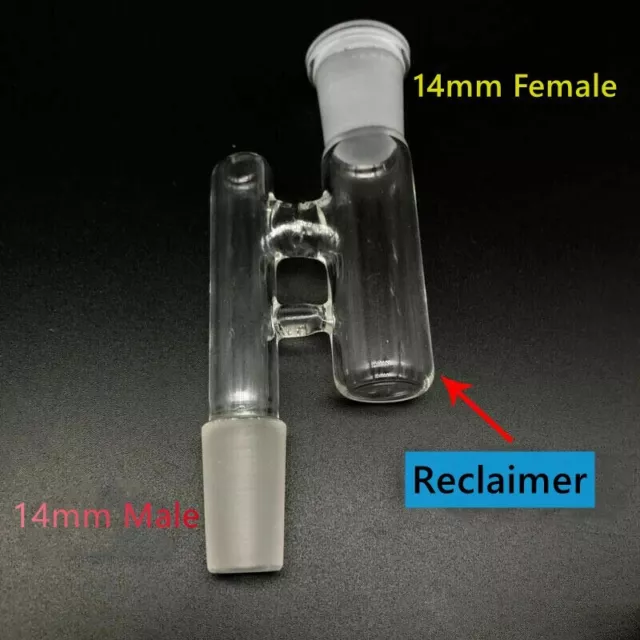 Drop down Reclaim Catcher Adapter Male to Female 14mm joint