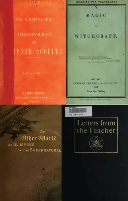 185 Old Rare Books On Witchcraft Ghosts Occult Demon Hypnotism Astrology On Dvd