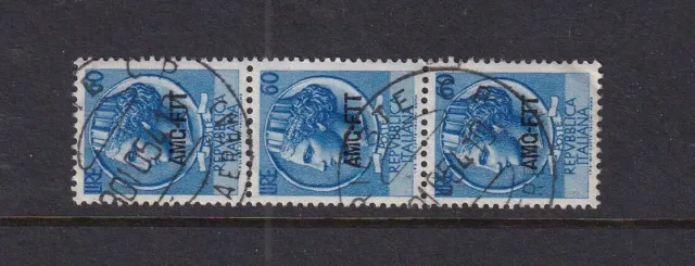Italy Trieste Used Stamp in Strip of 3 Sc#176