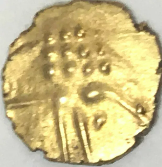 Dutch Narsimha Pulicat Gold Fanam..RAREST of the small Gold Coins ( 1670 -1784 ) 2