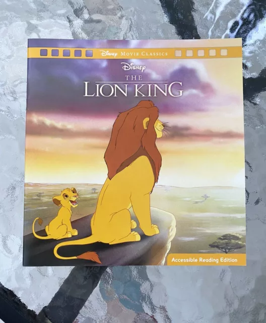 THE LION KING Disney Movie Classics Accessible Reading Edition ...
