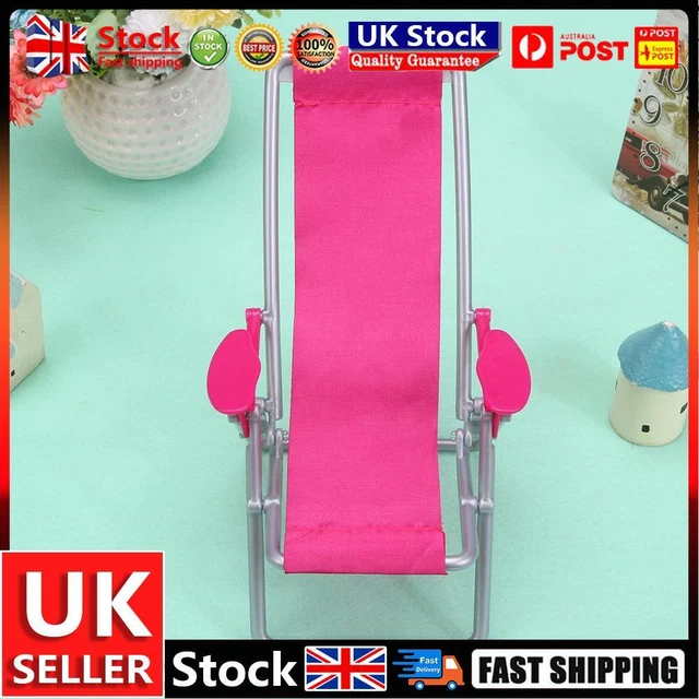 Plastic Model Beach Chair Odorless Mini CSimulation Leisure Chair for Doll House