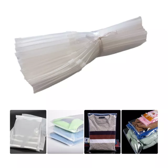 50pcs Packaging Bags Frosted Bag Zipper  Bag Poly Bags Resealable R5U6