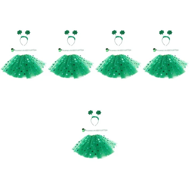 5 Set Di Gonne Donna Tulle Gonna Verde Tututù