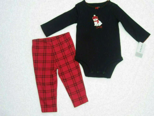 NWT Carters Infant Baby Girls 2 Piece Set Pants & Bodysuit  9 months