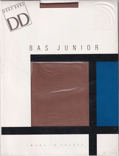 Bas Nylon Monique Couleur Chair Taille 3 - 9½ - Neuf Avec étiquettes - Fabriqué En France