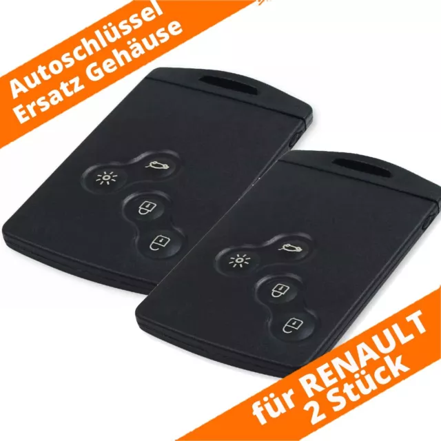 Auto Funk Schlüssel Karte Gehäuse 4 Tasten für Renault KOLEOS