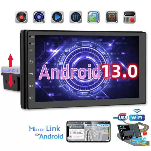 1Din 7 zoll Android 13 Autoradio Mit GPS Navi WIFI Bluetooth FM Car MP5 Player