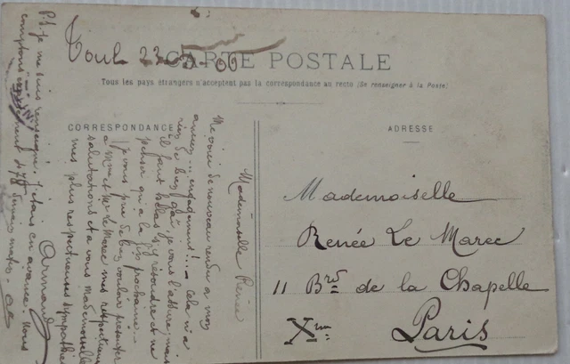 NANCY 54 cpa quarry place view taken from the Arc de Triomphe good condition 1906 2