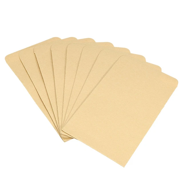 Sobres en Blanco 1#, 100pzs Papel Pequeños Sobres para Saludo Nota, Amarillo