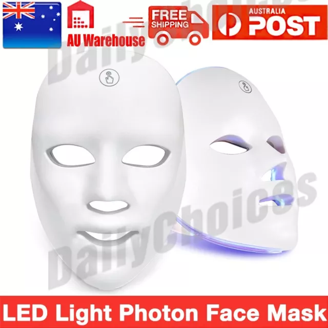 Face Beauty Phototherapy Mask with 7 Color Lights