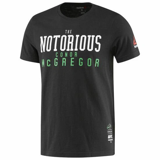 T-shirt Reebok The Notorious Conor McGregor BK3203 Retro Collector UFC Noir XL