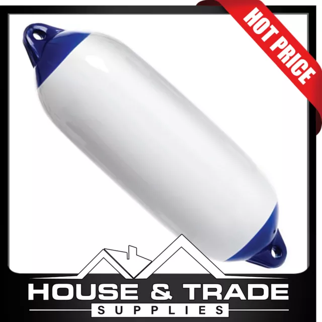 Boat  Fender Inflatable Blue Tip 450mm(L) x 120mm(D) MAG048