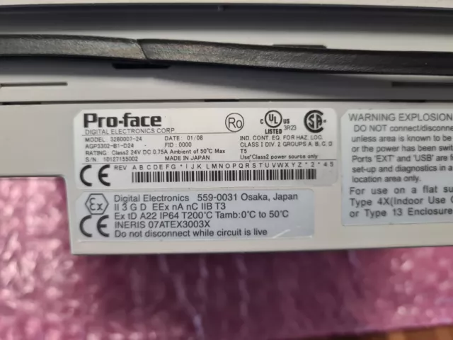 PRO-FACE Operator Panel AGP3302-B1-D24 3280007-24 3