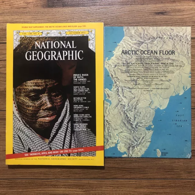 National Geographic October 1971  With MAP, The Ganges, Sea Otter, Japan