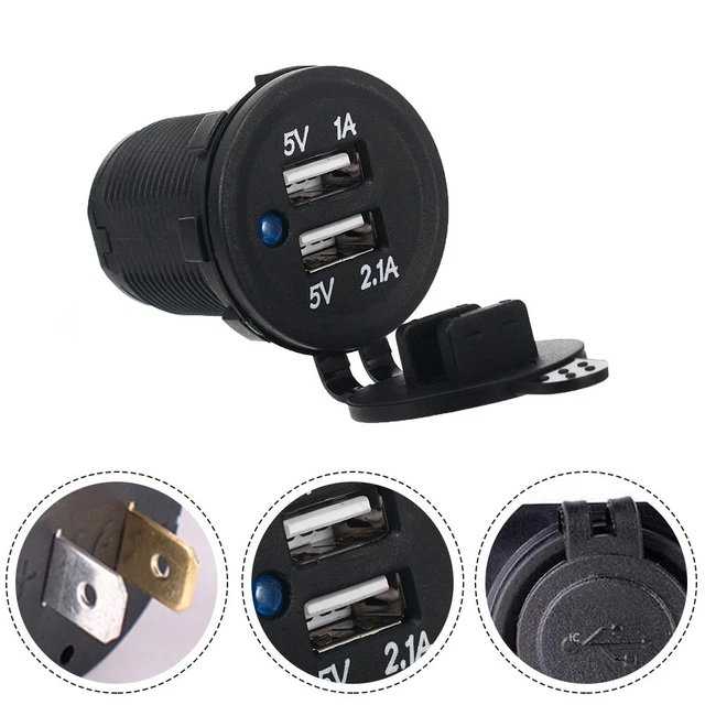 12v CBE C-Line Dual Double USB Socket Module Charger Campervan Caravan Motorhome