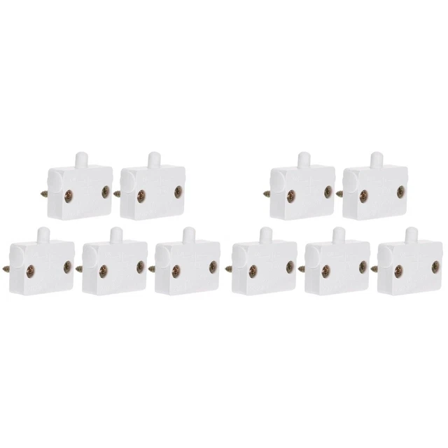 2 COUNT POWER Switch Button Closet Light Off Door Activated £15.19