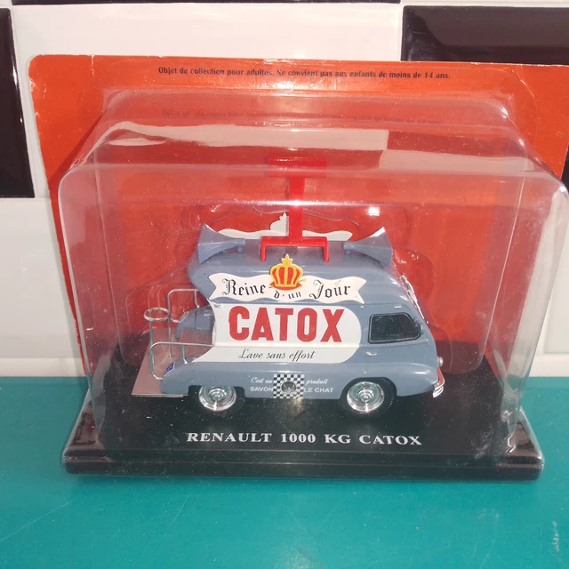 240923 1/43 véhicules publicitaires Auto + Hachette renault 1000kg catox "T"