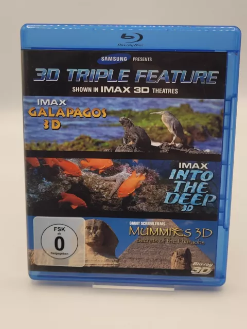 3D Samsung IMAX Triple Feature / Into the Deep + Galapagos + Mummies