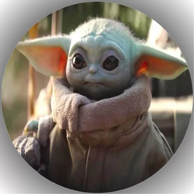 Tortenaufleger Geburtstag Tortenbild Fondant Oblate Star Wars (Baby Yoda)  L18
